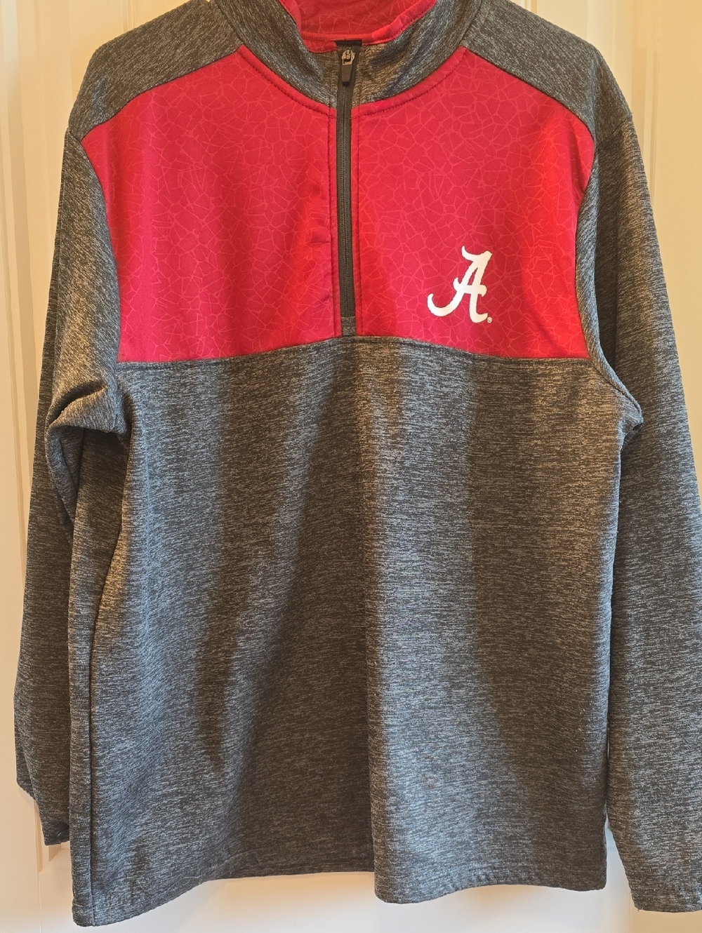 Alabama Crimson & Gray Quarter-Zip Pullover